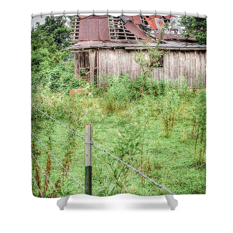 Morgan County Shower Curtain featuring the photograph Fenced Off by Al Griffin