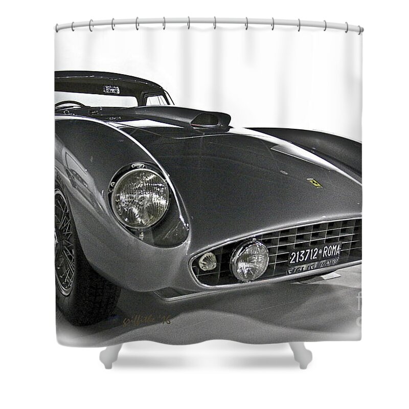 Ferrari Shower Curtain featuring the photograph Ferrari Classic 3 by Tom Griffithe