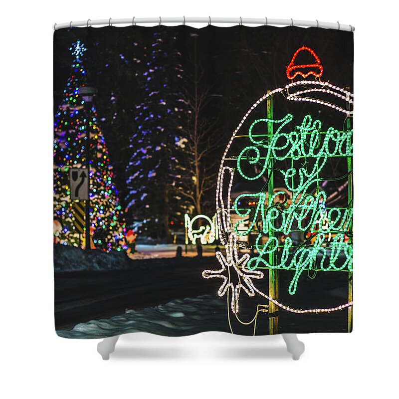 Owen Sound Shower Curtain featuring the photograph Festival of Northern Lights by Jay Smith