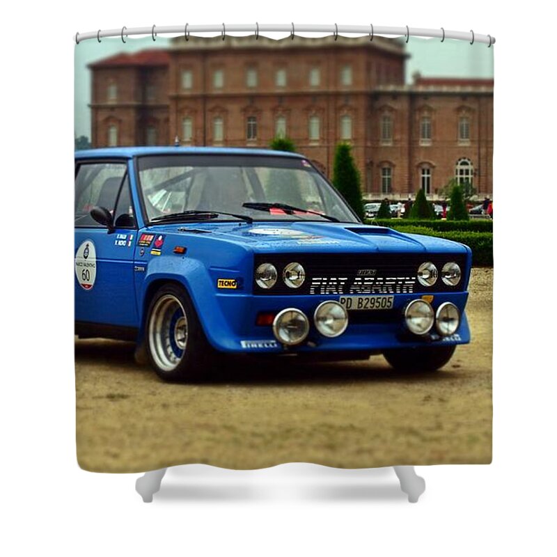  Shower Curtain featuring the photograph Fiat 131 Abarth by Corrado Faletti