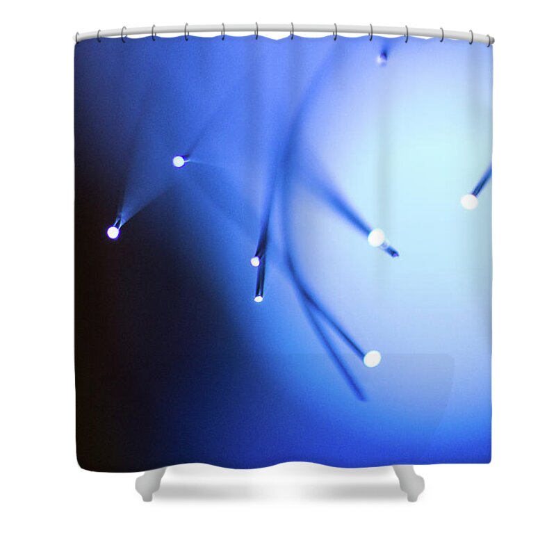 Fiber Shower Curtain featuring the photograph Fiber Optics 4 by Danielle Silveira