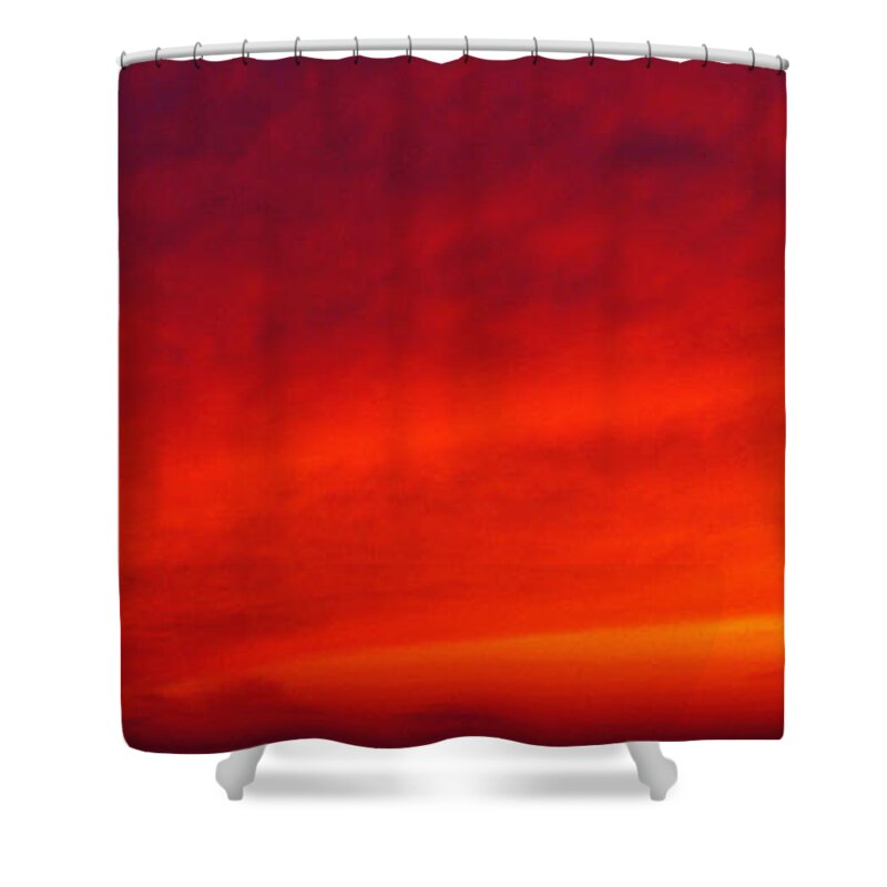 Pier Cove Beach Shower Curtain featuring the photograph Fiery Vortex by Kathi Mirto