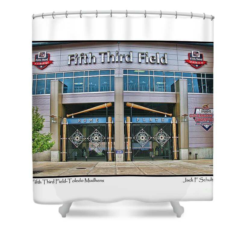 Fifth Third Field Shower Curtain featuring the photograph Fifth Third Field Toledo Mudhens by Jack Schultz