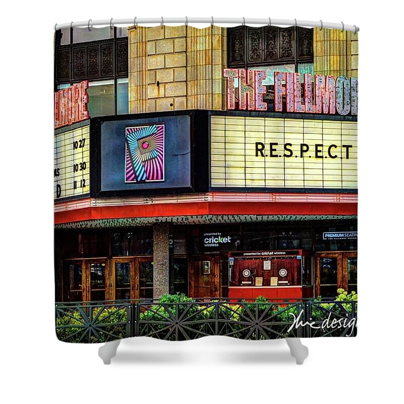Detroit Shower Curtain featuring the digital art Fillmore DSC_0656 by Michael Thomas