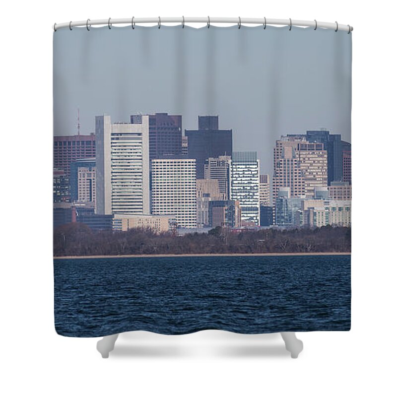 Boston Shower Curtain featuring the photograph Financial District Boston by Brian MacLean