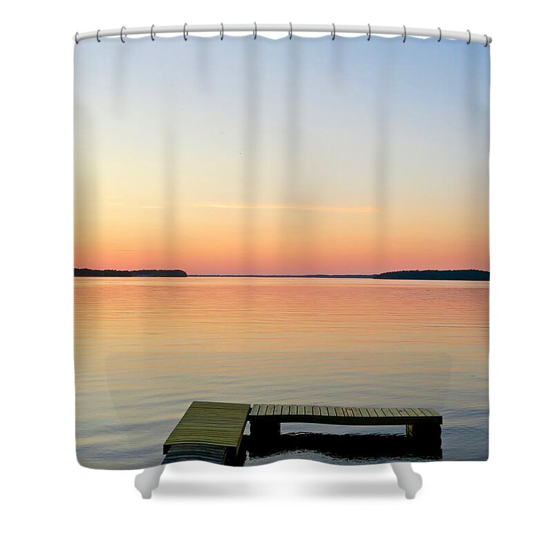 Lake Champlain Shower Curtain featuring the photograph Find Your Harbor by Mike Reilly