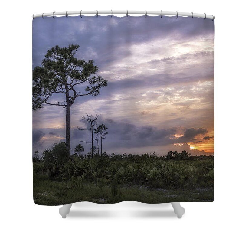 Sunset Shower Curtain featuring the photograph Fire And Ice by Louise Hill