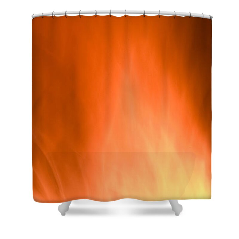 Flames Background Shower Curtain featuring the photograph Fire flames abstract background by Michalakis Ppalis