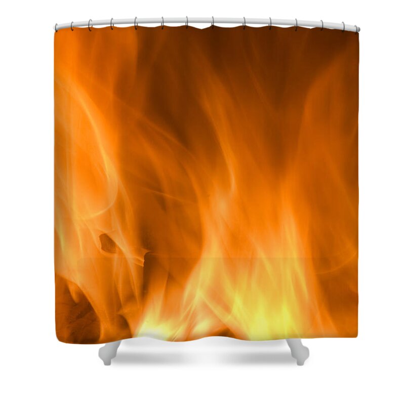 Fire Background Shower Curtain featuring the photograph Fire flames background by Michalakis Ppalis
