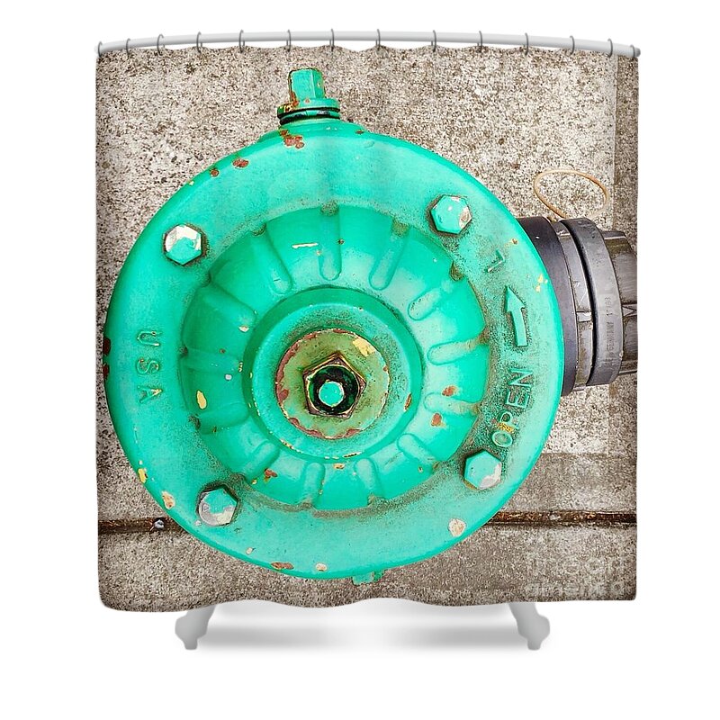 Fire Hydrant Shower Curtain featuring the photograph Fire Hydrant #6 by Suzanne Lorenz