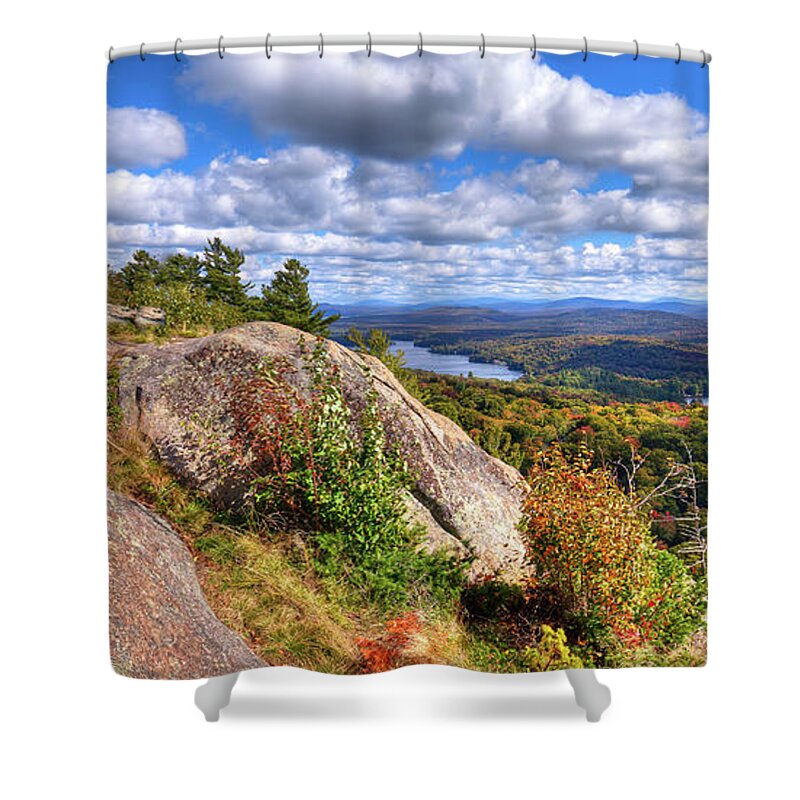 Landscapes Shower Curtain featuring the photograph Fire Tower on Bald Mountain by David Patterson