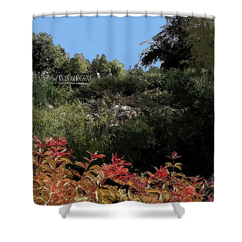 Landscape Shower Curtain featuring the photograph Firecrakers by James Rentz