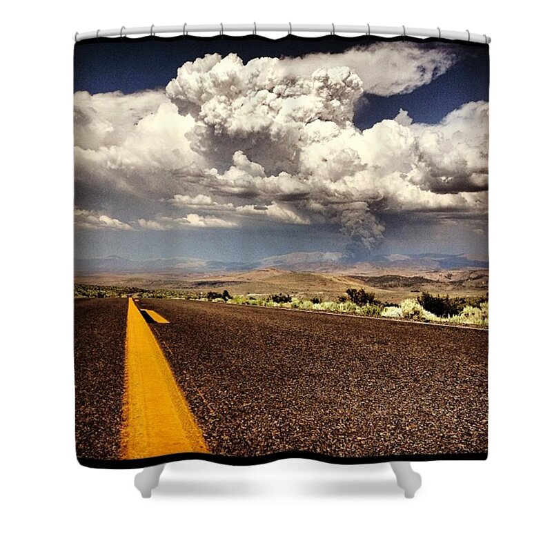 Cute Shower Curtain featuring the photograph The End by Noah Kaufman