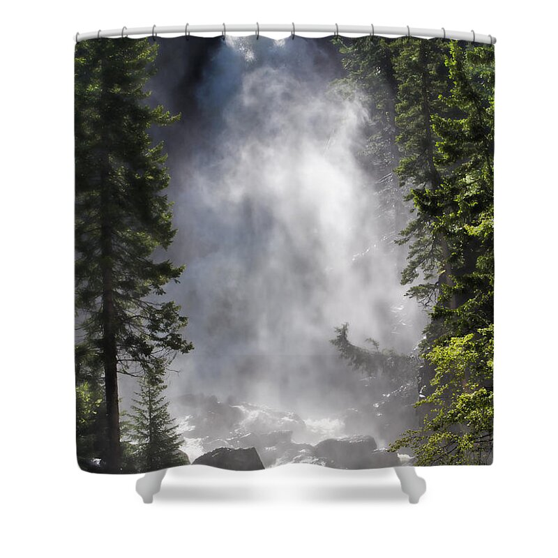 Falls Shower Curtain featuring the photograph Fish Creek Falls by Don Schwartz