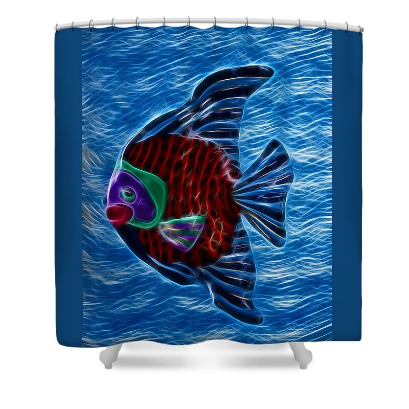 Fish Shower Curtain featuring the photograph Fish In Water by Shane Bechler