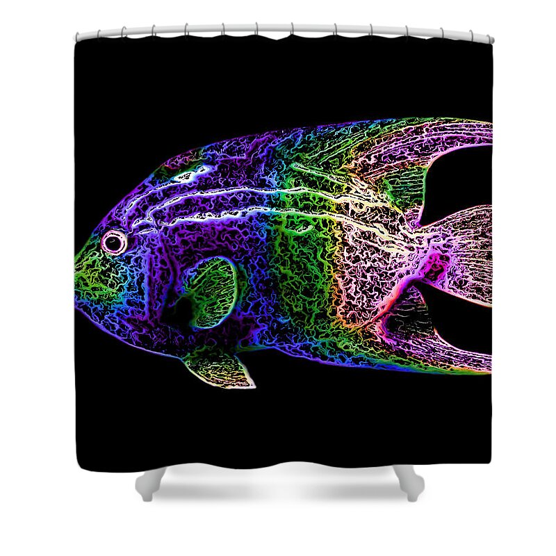 Landscape Shower Curtain featuring the photograph Fish One by Morgan Carter