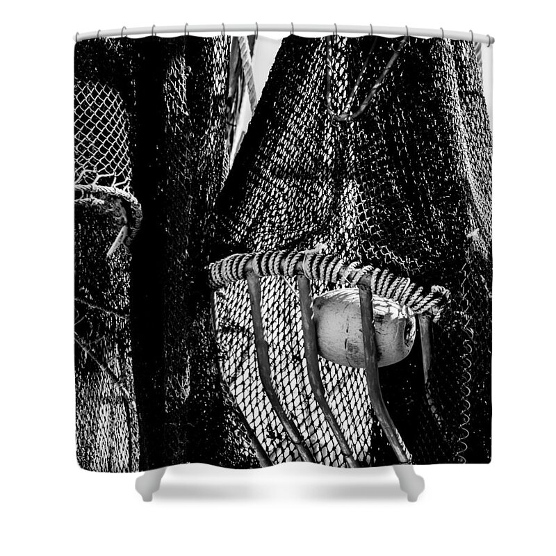 Fishing Shower Curtain featuring the photograph Fishing Nets by Debra Forand