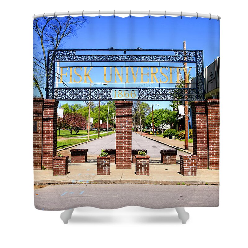 Fisk Shower Curtain featuring the photograph Fisk University Nashville by Chris Smith