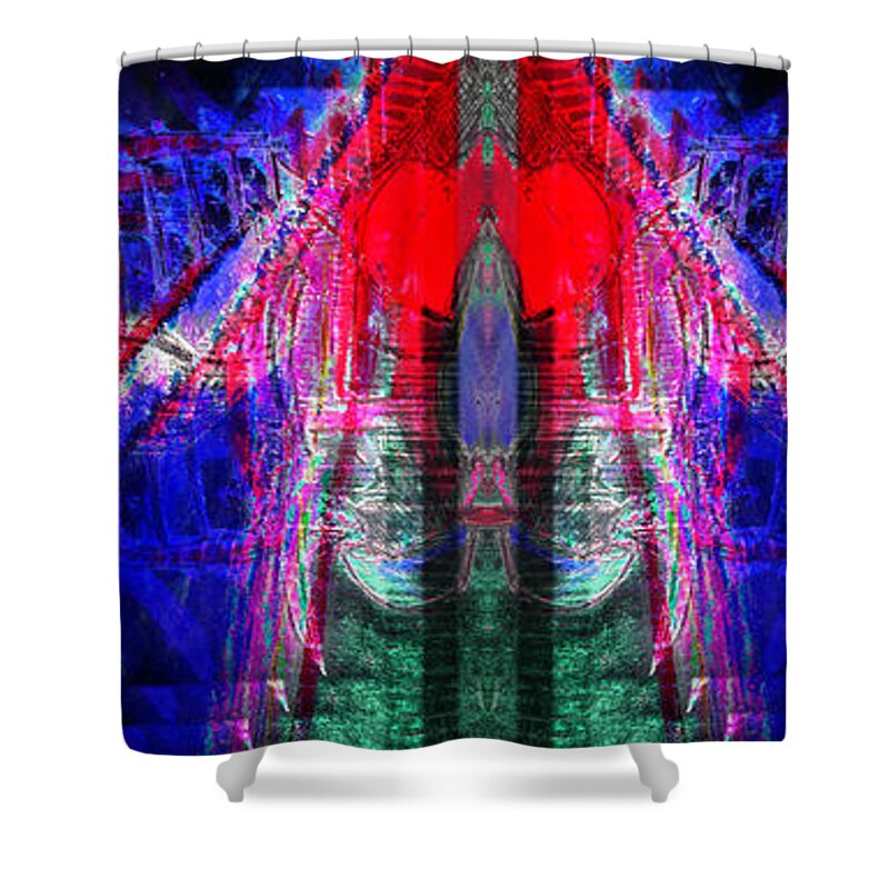 Oil Shower Curtain featuring the digital art Flamenco by Jade Knights