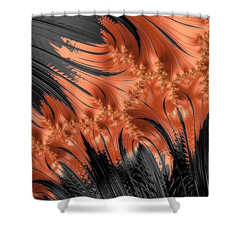 Abstract Shower Curtain featuring the photograph Flamenco - Series Number 2 by Barbara Zahno