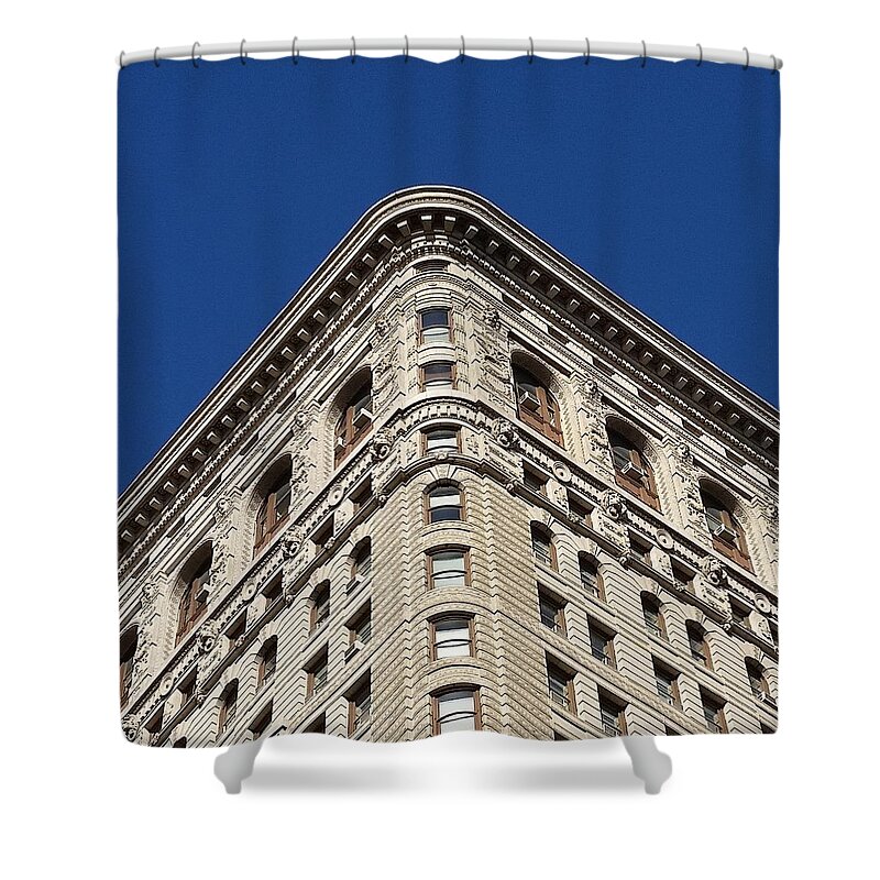 Flatiron Building Shower Curtain featuring the photograph FlatIron Building Corner by Vic Ritchey