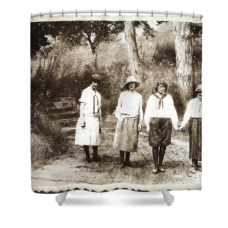 People Shower Curtain featuring the photograph Flora And Shadows by John Anderson