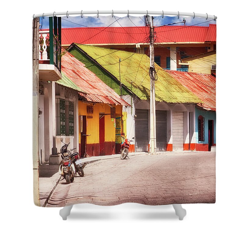 Flores Guatemala Shower Curtain featuring the photograph Flores Guatemala by Tatiana Travelways