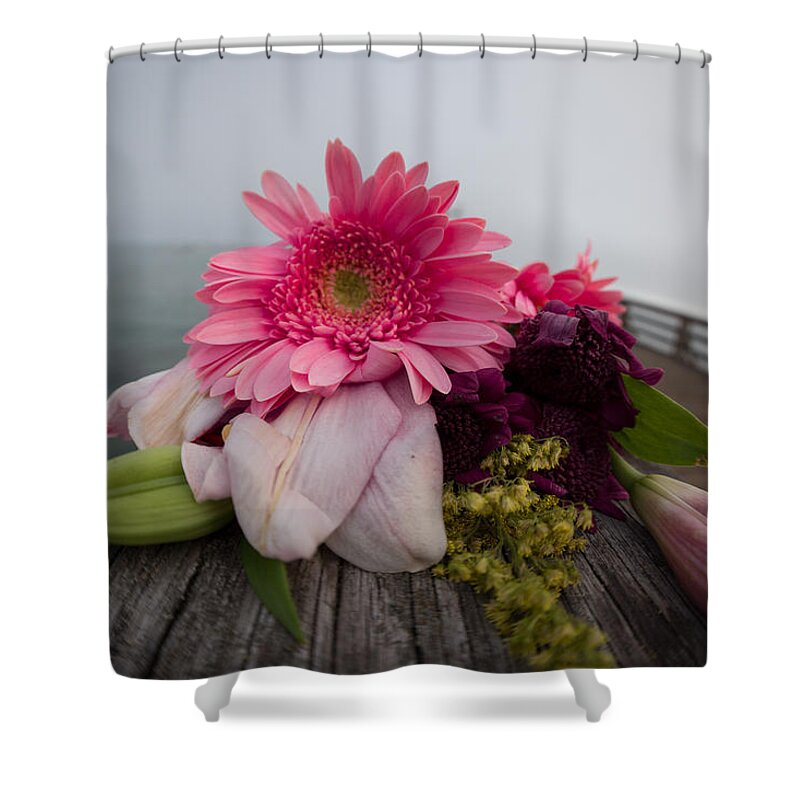 Flowers Shower Curtain featuring the photograph We All Die Sometime by Lora Lee Chapman