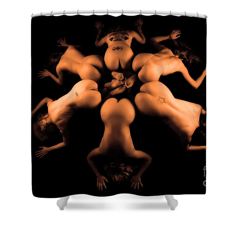 Artistic Photographs Shower Curtain featuring the photograph Flower of Life by Robert WK Clark