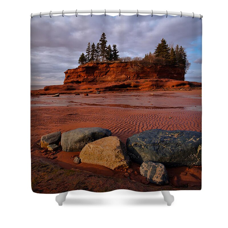Coastline Shower Curtain featuring the photograph Flower Pot Island And Rocks by Irwin Barrett