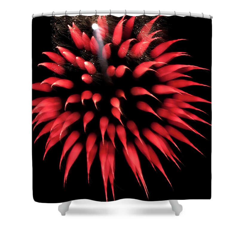 Fireworks Shower Curtain featuring the photograph Flowerworks #31 by Sandy Swanson