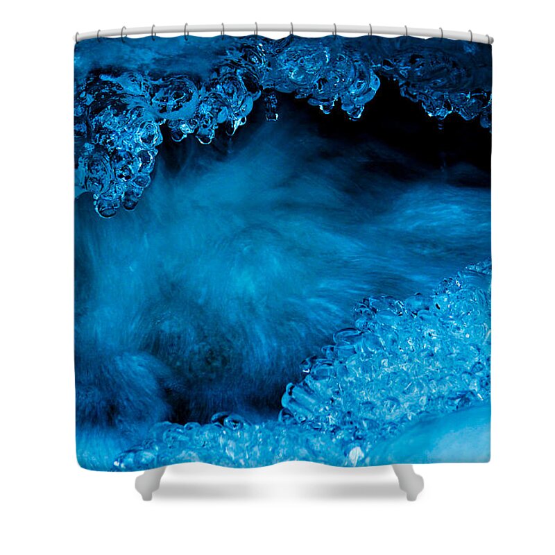 Ice Shower Curtain featuring the photograph Flowing Diamonds by Sean Sarsfield