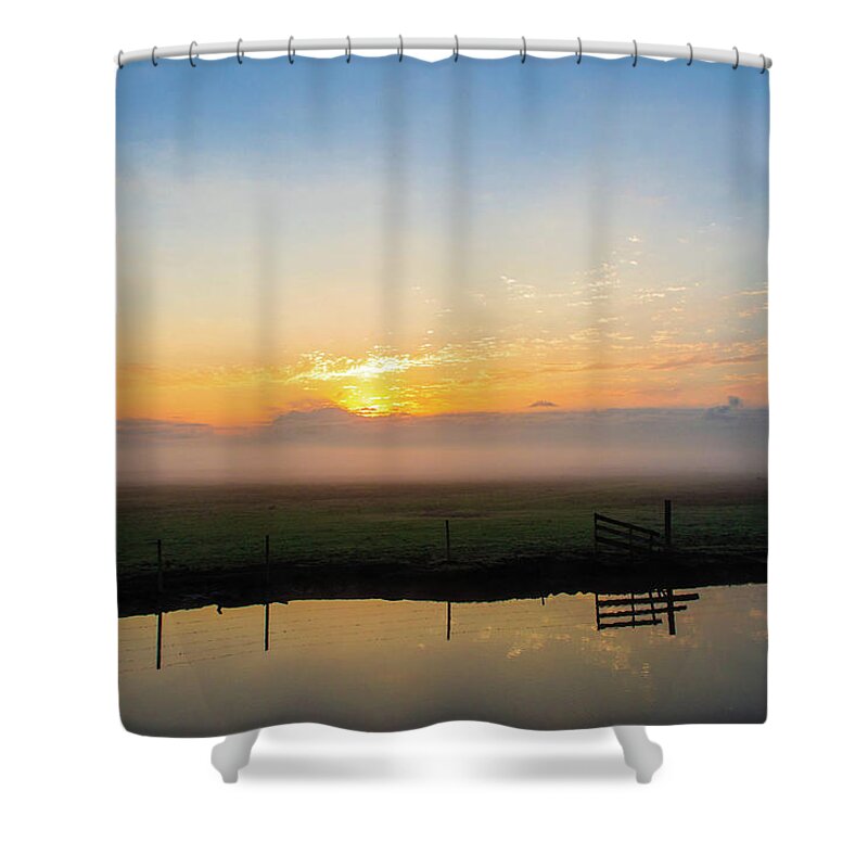 Sunrise Shower Curtain featuring the photograph Fog 1 by Shannon Harrington