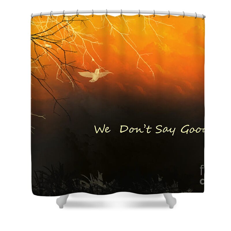 Memory Shower Curtain featuring the digital art Fond Thoughts by Trilby Cole