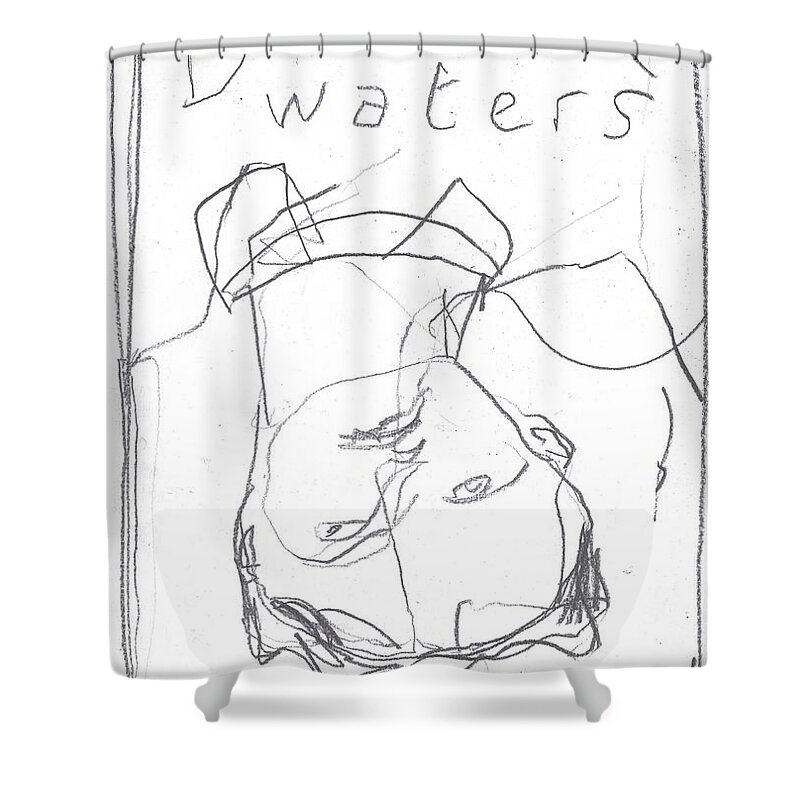 Sketch Shower Curtain featuring the drawing For b story 4 5 by Edgeworth Johnstone