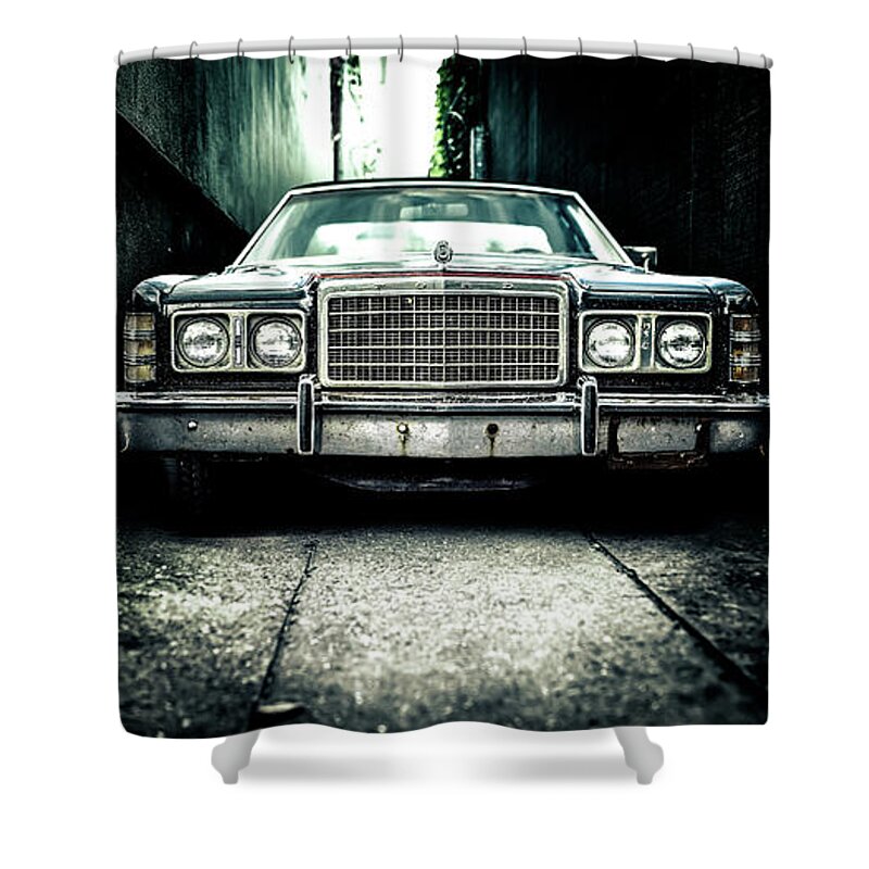 Car Shower Curtain featuring the photograph Ford Oldtimer - Vintage Classic Car Art Photography by Wall Art Prints