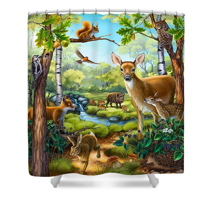 animal accessories shower curtains