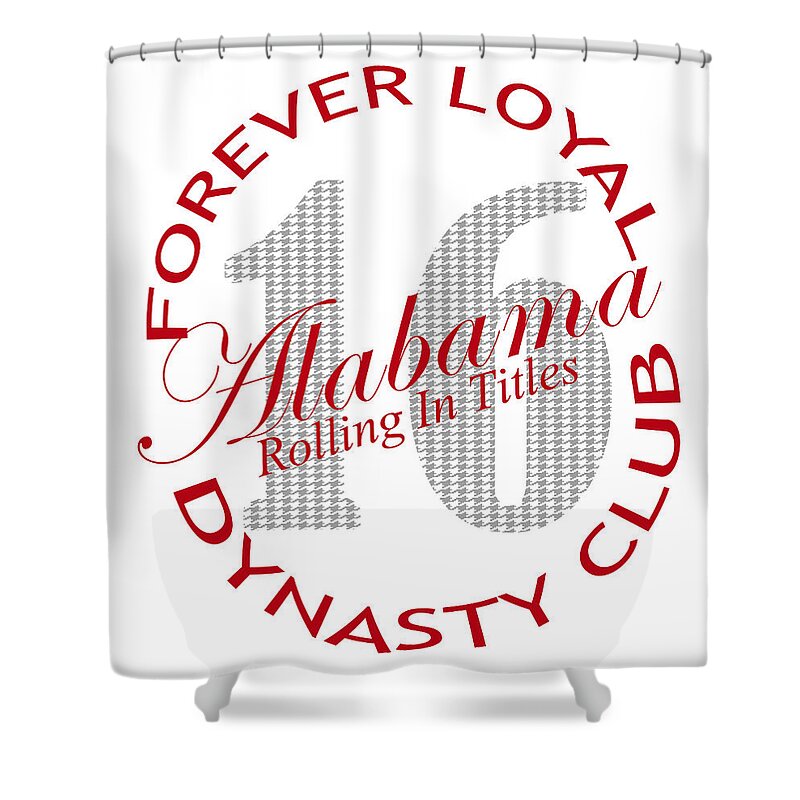 Dynasty Shower Curtain featuring the digital art Forever Loyal Dynasty Club by Greg Sharpe
