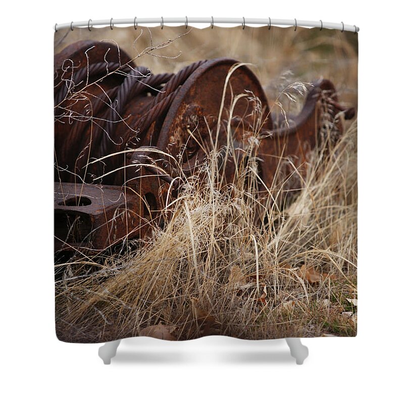 Farm Shower Curtain featuring the photograph Forgotten by Linda Shafer