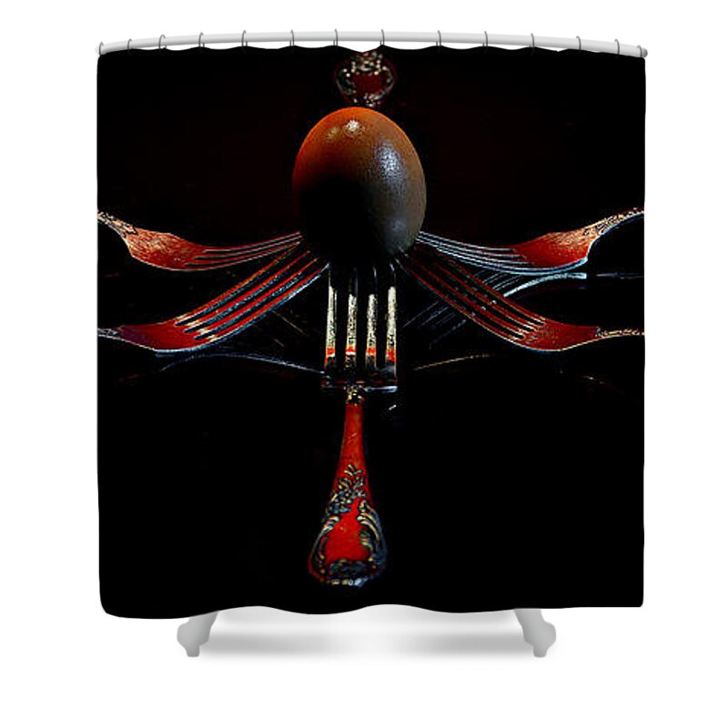 Fork Shower Curtain featuring the photograph Forks II by Andrei SKY
