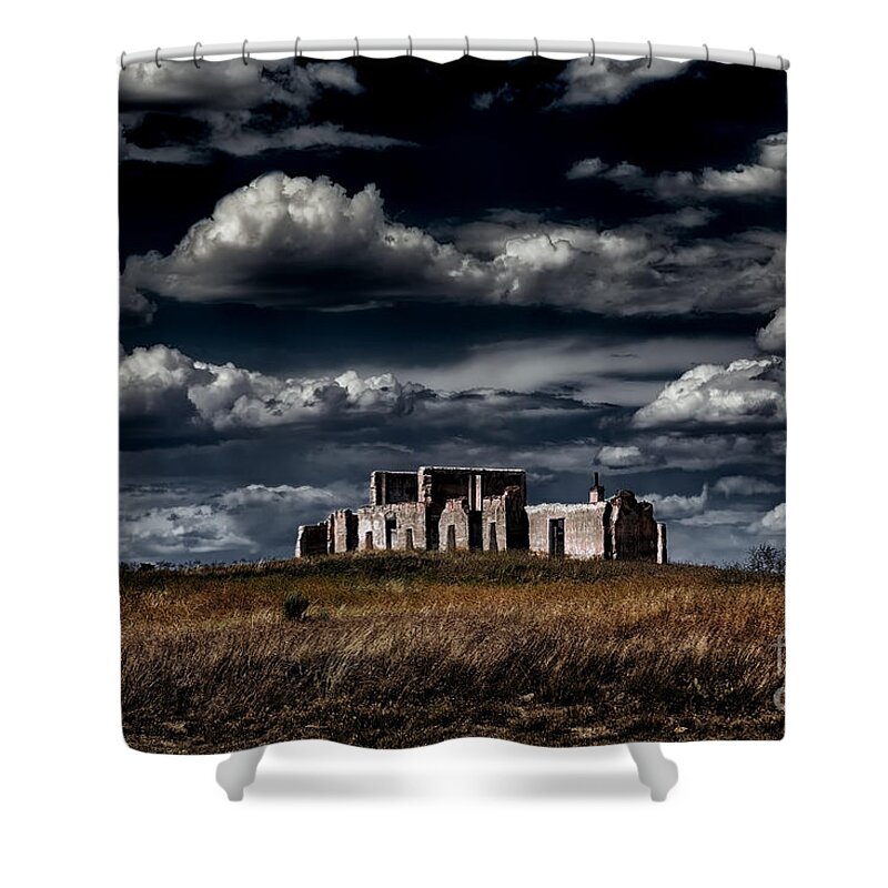 Jon Burch Shower Curtain featuring the photograph Fort Laramie Hospital Ruins by Jon Burch Photography