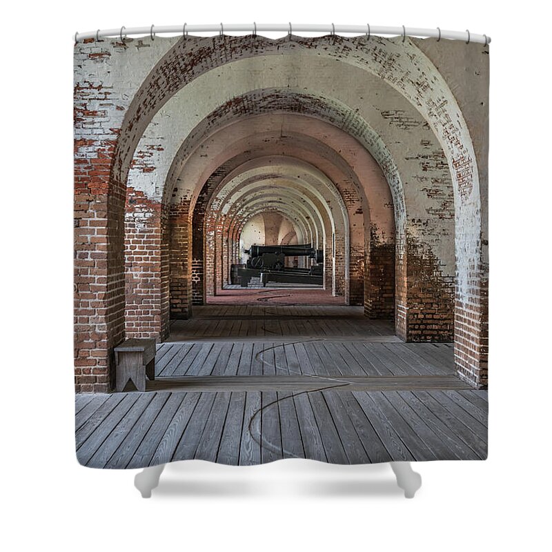 Fort Shower Curtain featuring the photograph Fort Pulaski by Jaime Mercado