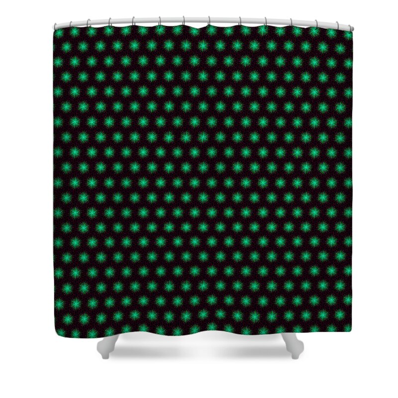 Bruce Shower Curtain featuring the painting Fractal Pattern 0011 by Bruce Nutting