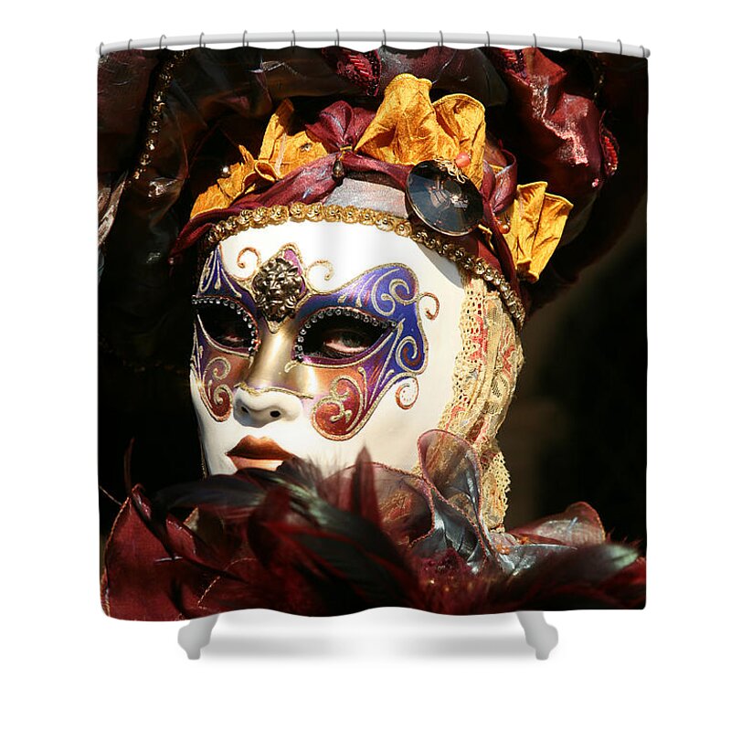 Venice Shower Curtain featuring the photograph Francine - Over the Shoulder by Donna Corless