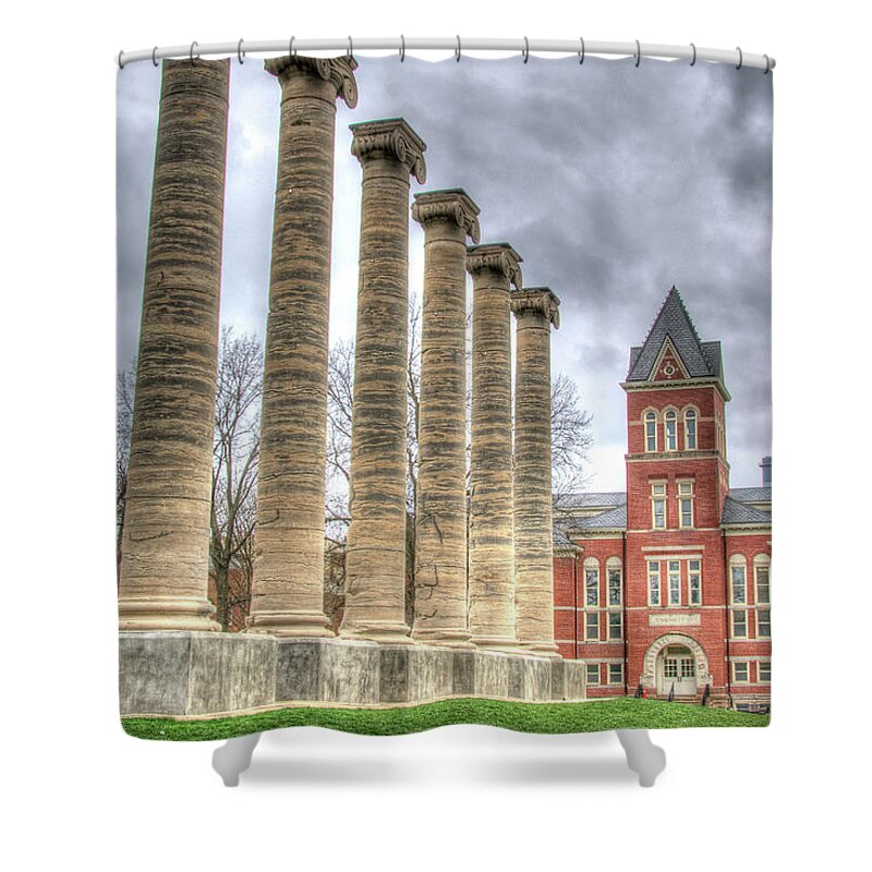 University Of Missouri Shower Curtain featuring the photograph Francis Quadrangle by Steve Stuller