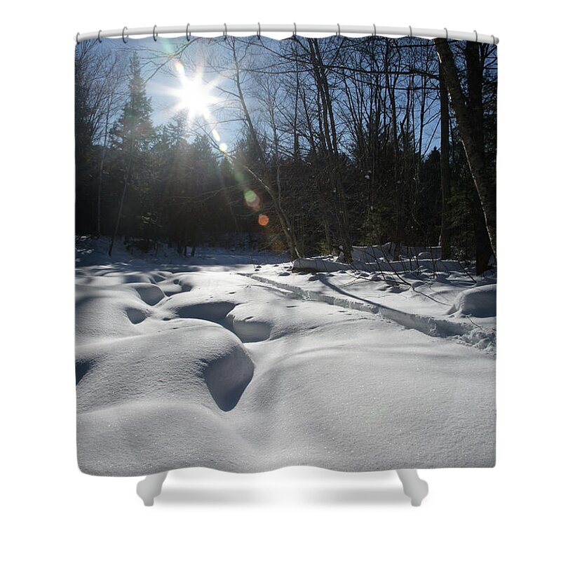 White Mountain National Forest Shower Curtain featuring the photograph Franconia Brook - Lincoln New Hampshire by Erin Paul Donovan