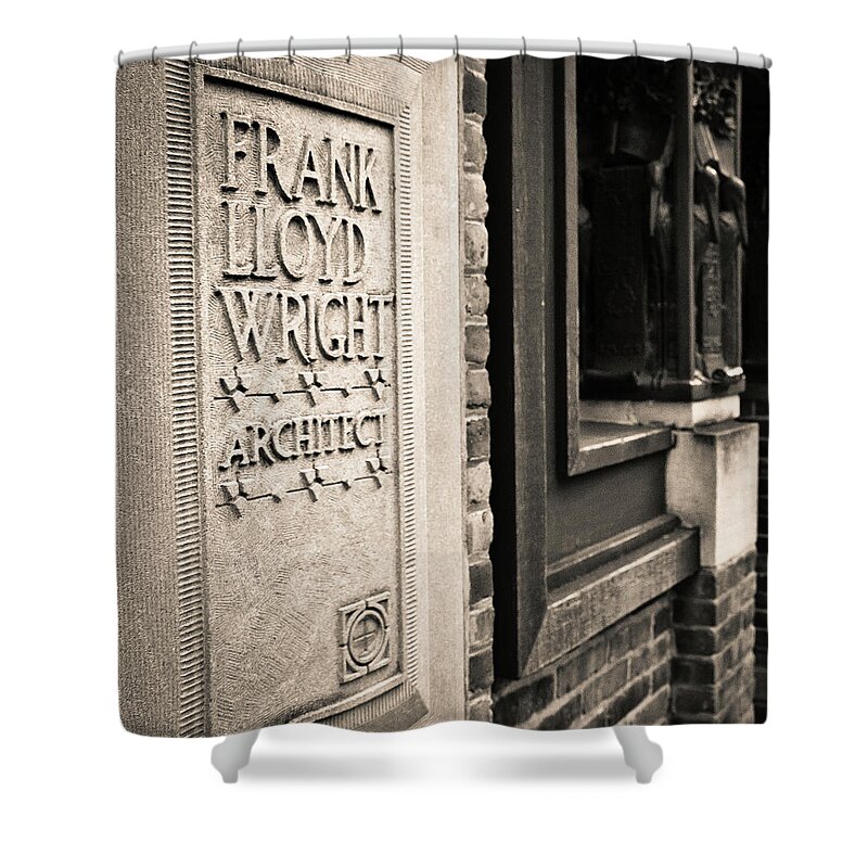 Frank Shower Curtain featuring the photograph Frank Lloyd Wright's Studio by Niels Nielsen