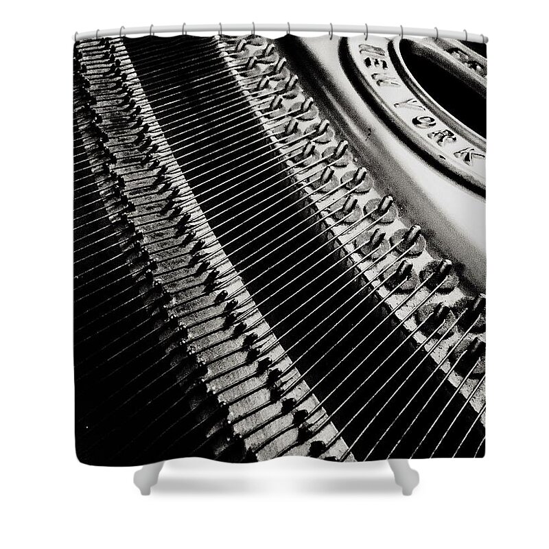 Piano Shower Curtain featuring the photograph Franklin Piano by Paul Wilford