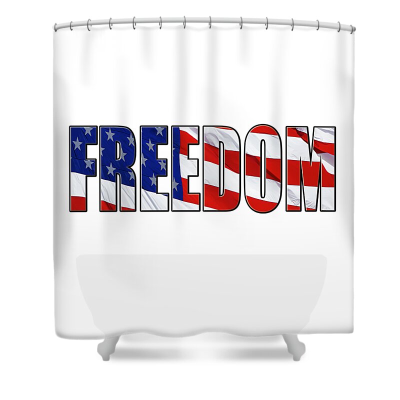 Freedom Shower Curtain featuring the photograph Freedom by Phyllis Denton