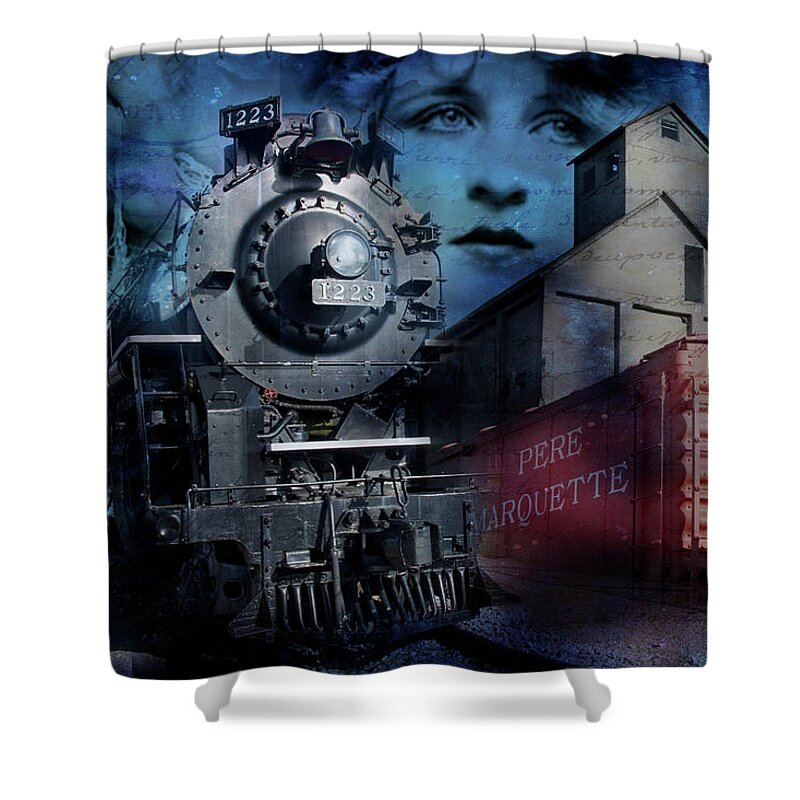 Train Shower Curtain featuring the photograph Freedom Train Three by Evie Carrier